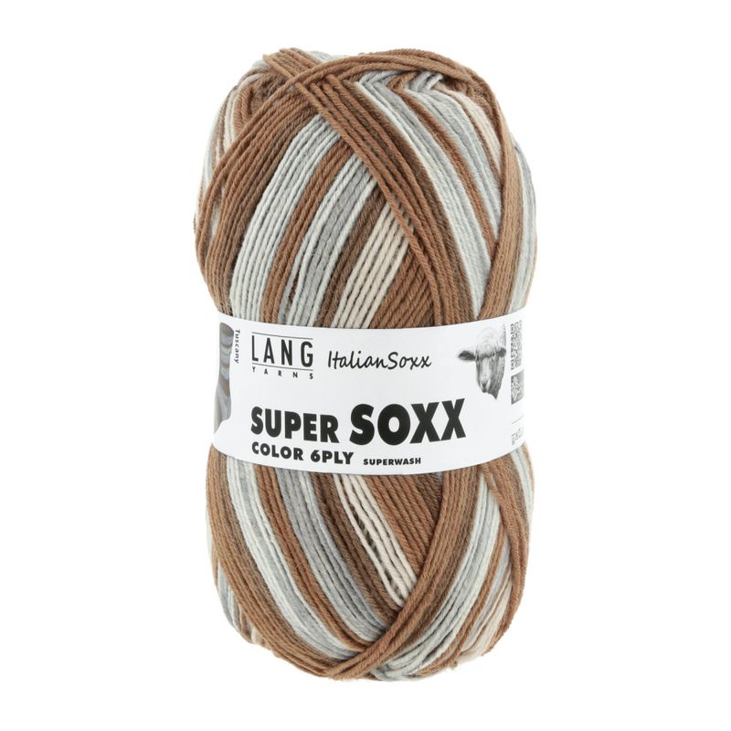 Super soxx 6ply -flerfarget